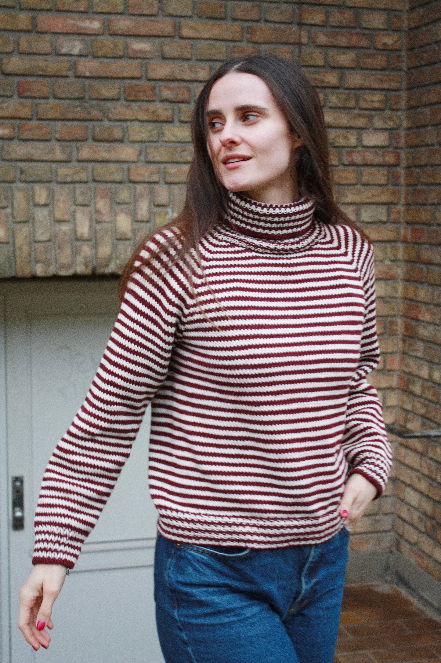 Stripe Overload Turtleneck