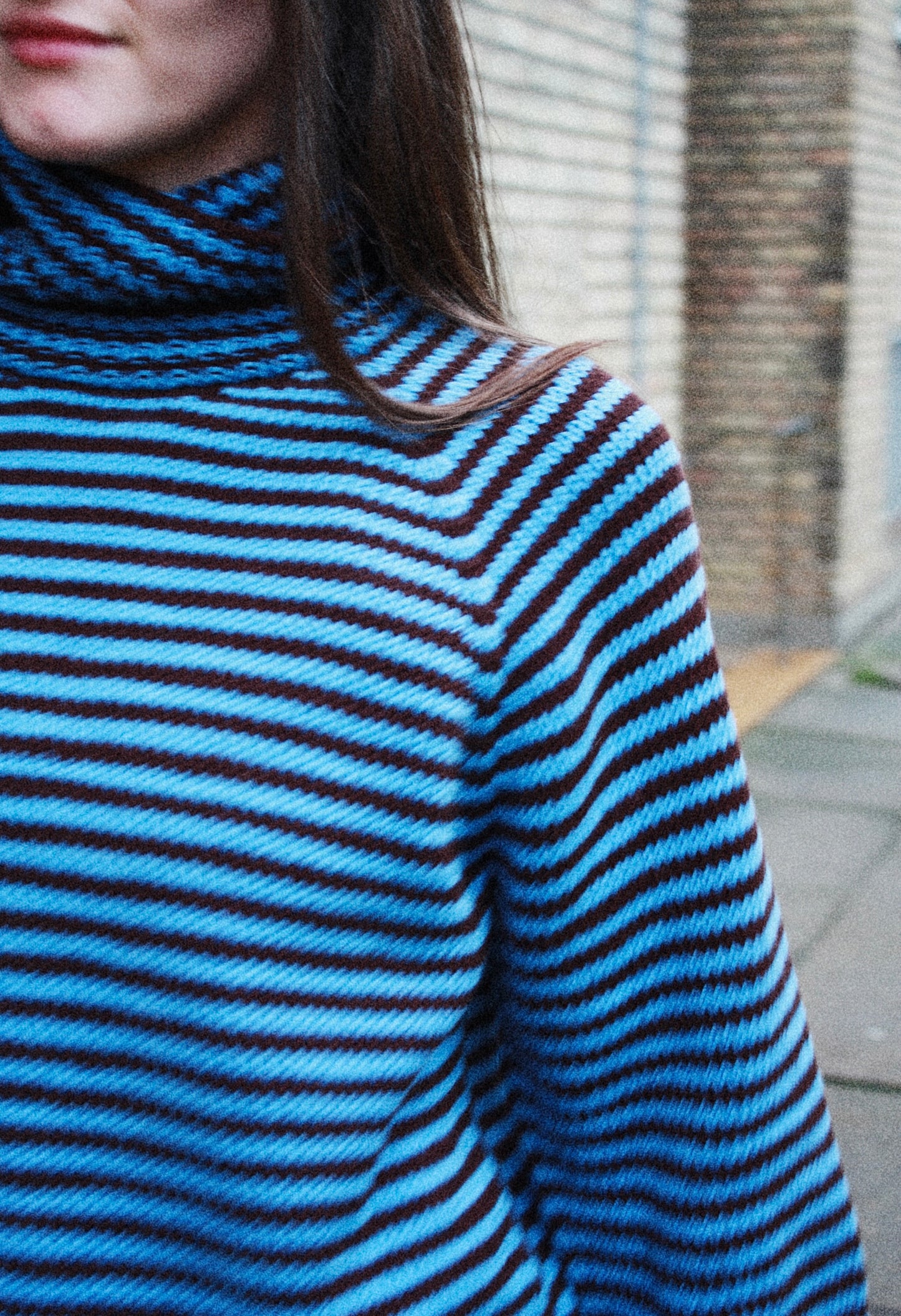 Stripe Overload Turtleneck