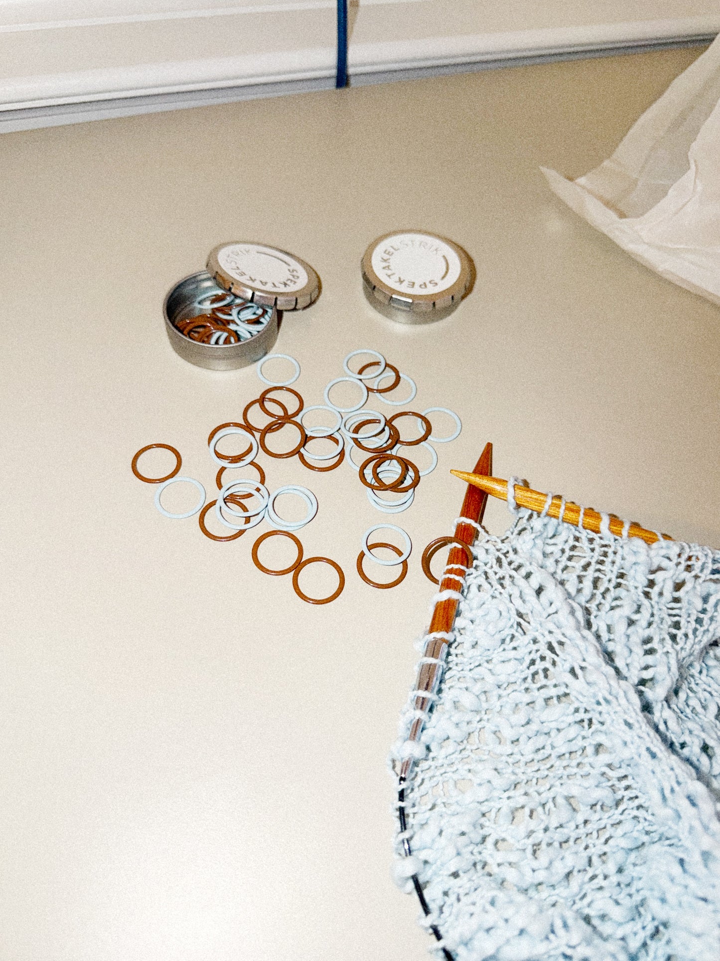 MEGA Sofa Stitch Markers- Melted Sky
