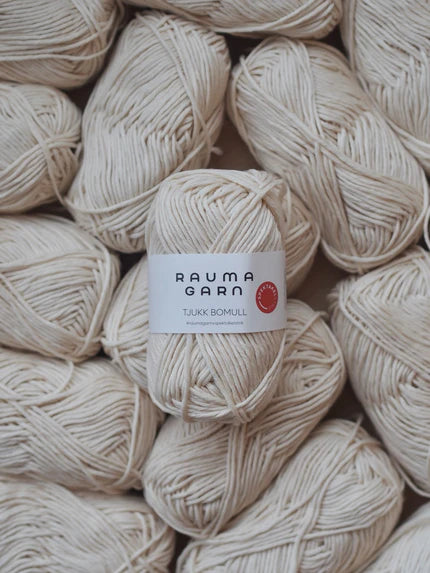 Tjukk Bomull Spektakelstrik x Rauma Garn