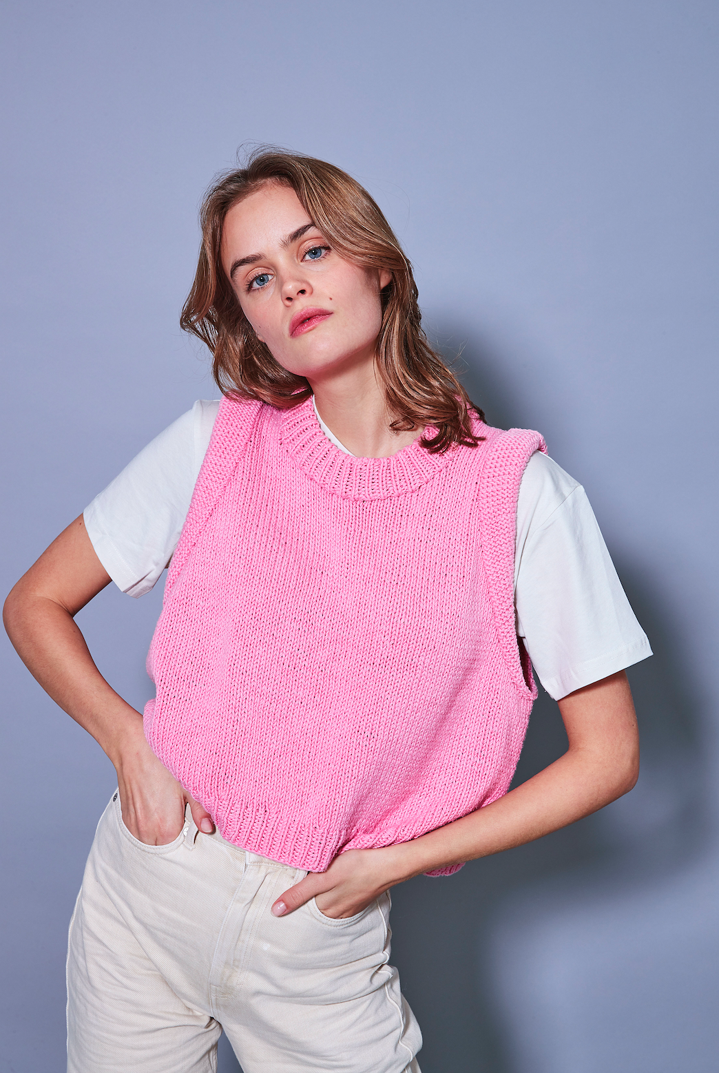 Sommer Saga Vest strikkeopskrift