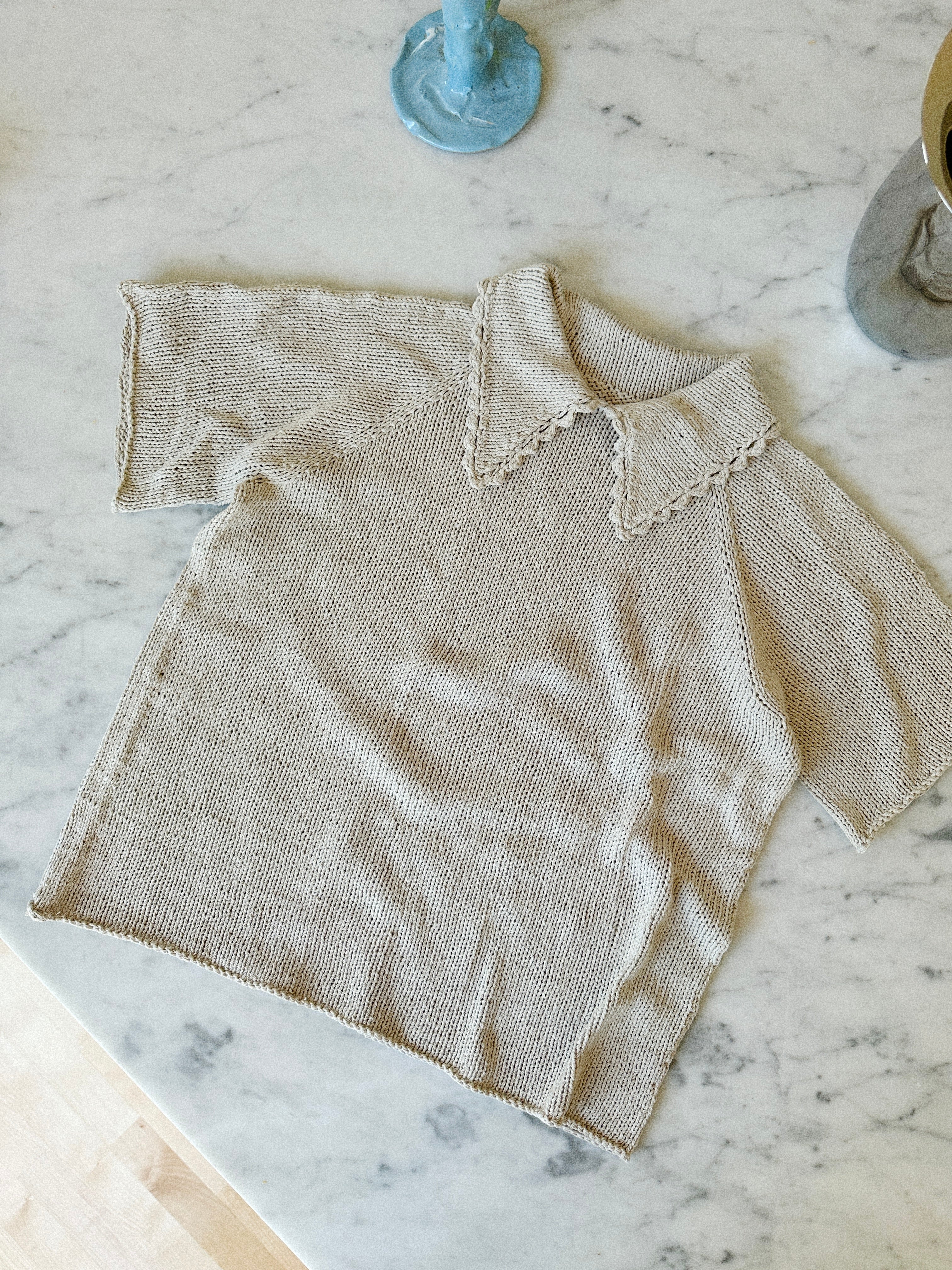 Lace Polo Tee
