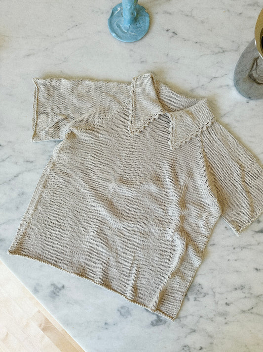 Lace Polo Tee