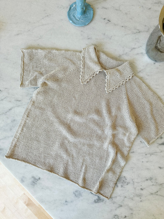 Lace Polo Tee