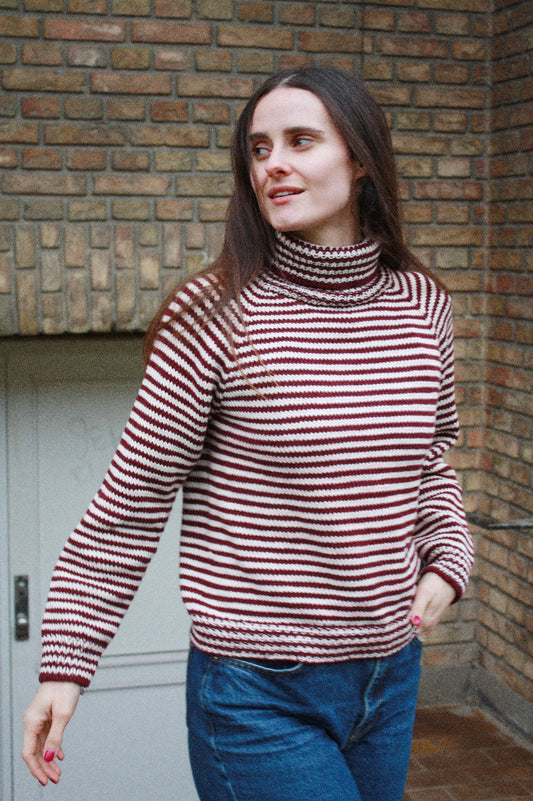 Stripe Overload Turtleneck