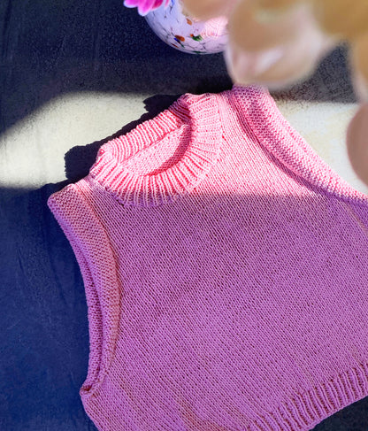 Sommer Saga Vest strikkeopskrift