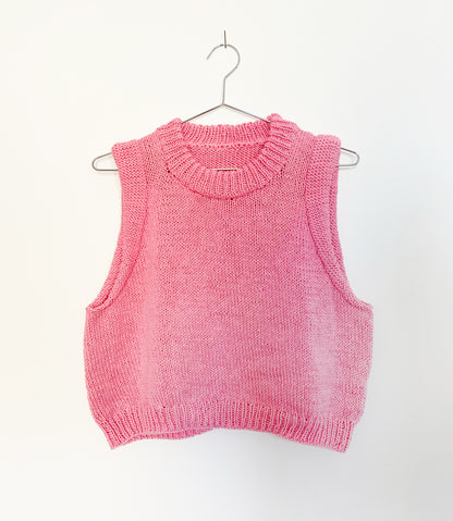 Sommer Saga Vest strikkeopskrift