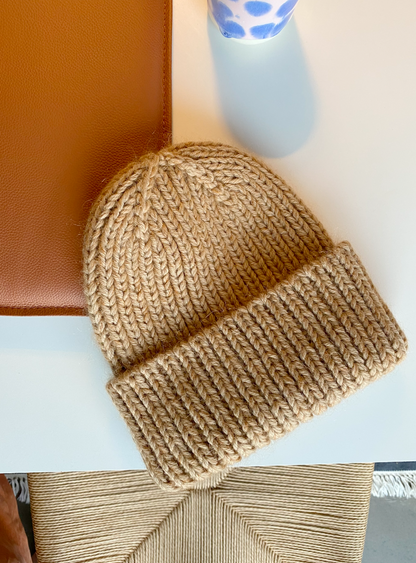 Hitchhiker Beanie Strikkeopskrift